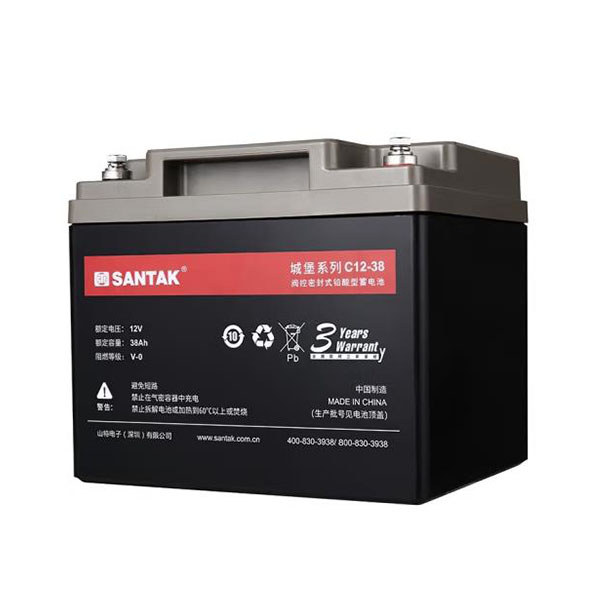 SANTAK/山特  蓄电池   C12-38铅酸免维护蓄电池12V38AH